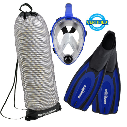 Full Face Mask - Adult Snorkeling Set